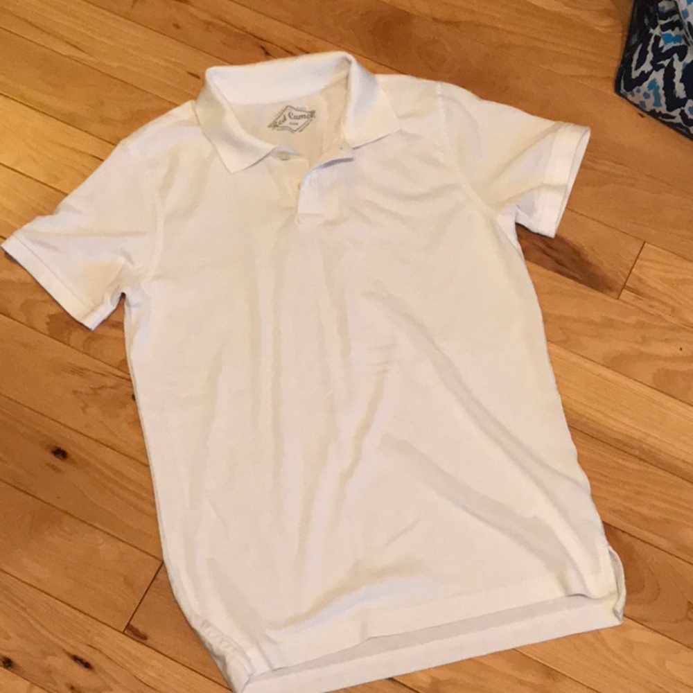 White mens polo